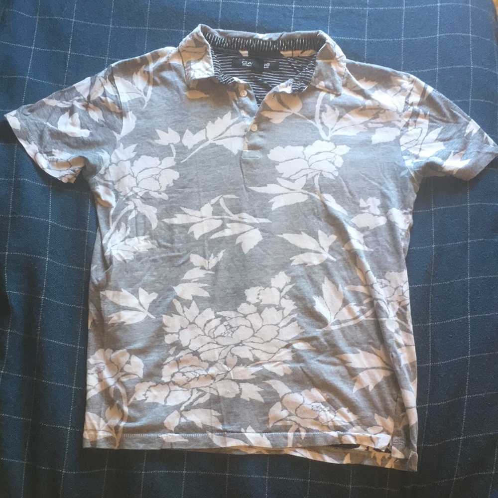 Gray Island Style Polo